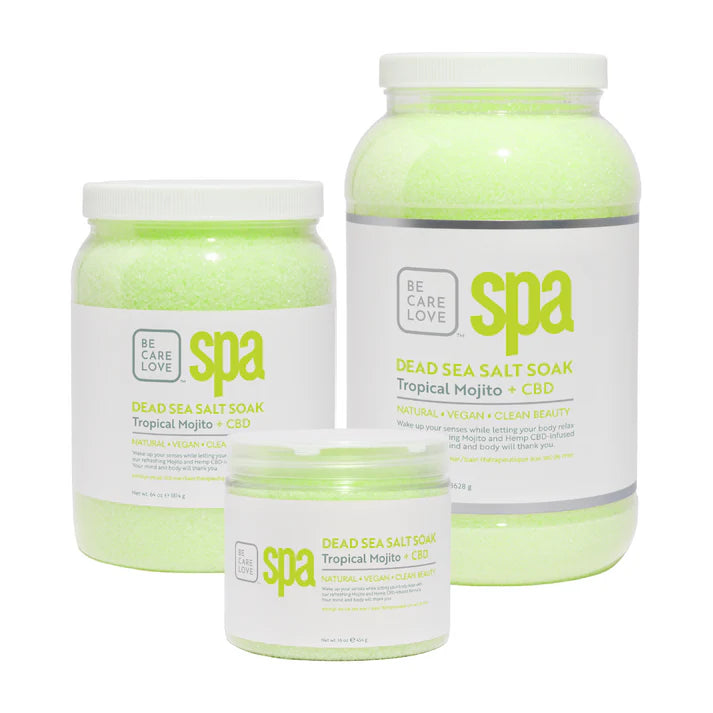 Tropical Mojito Mint + CBD Dead Sea Salt Soak